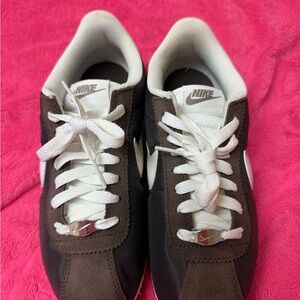 Nike Cortez Brown and White Sneakers